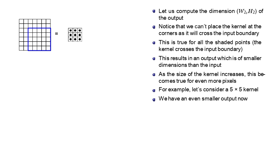Shrinking Output visualization